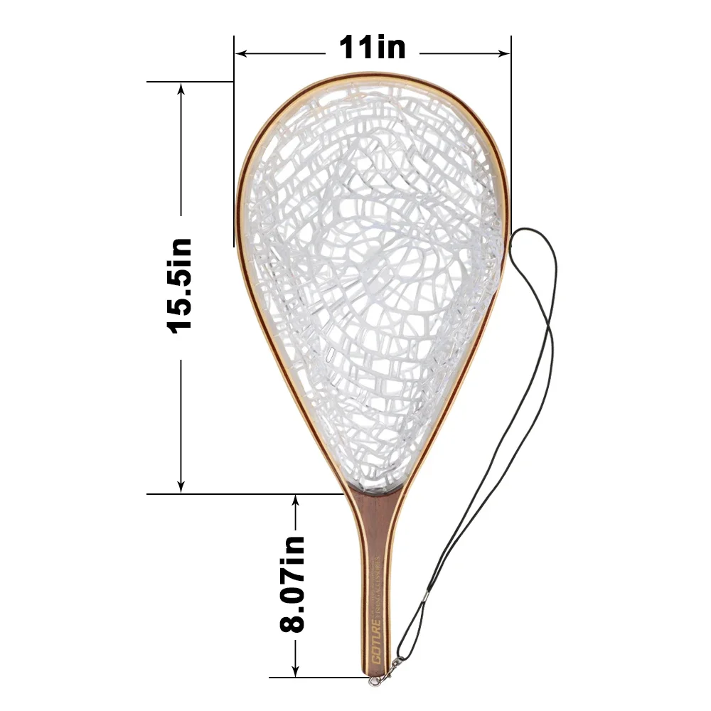 Goture-플라이 낚시 그물 끈 로프, 마그네틱 버클 캐스팅 네트워크 송어 배스 파이크 낚시 액세서리 