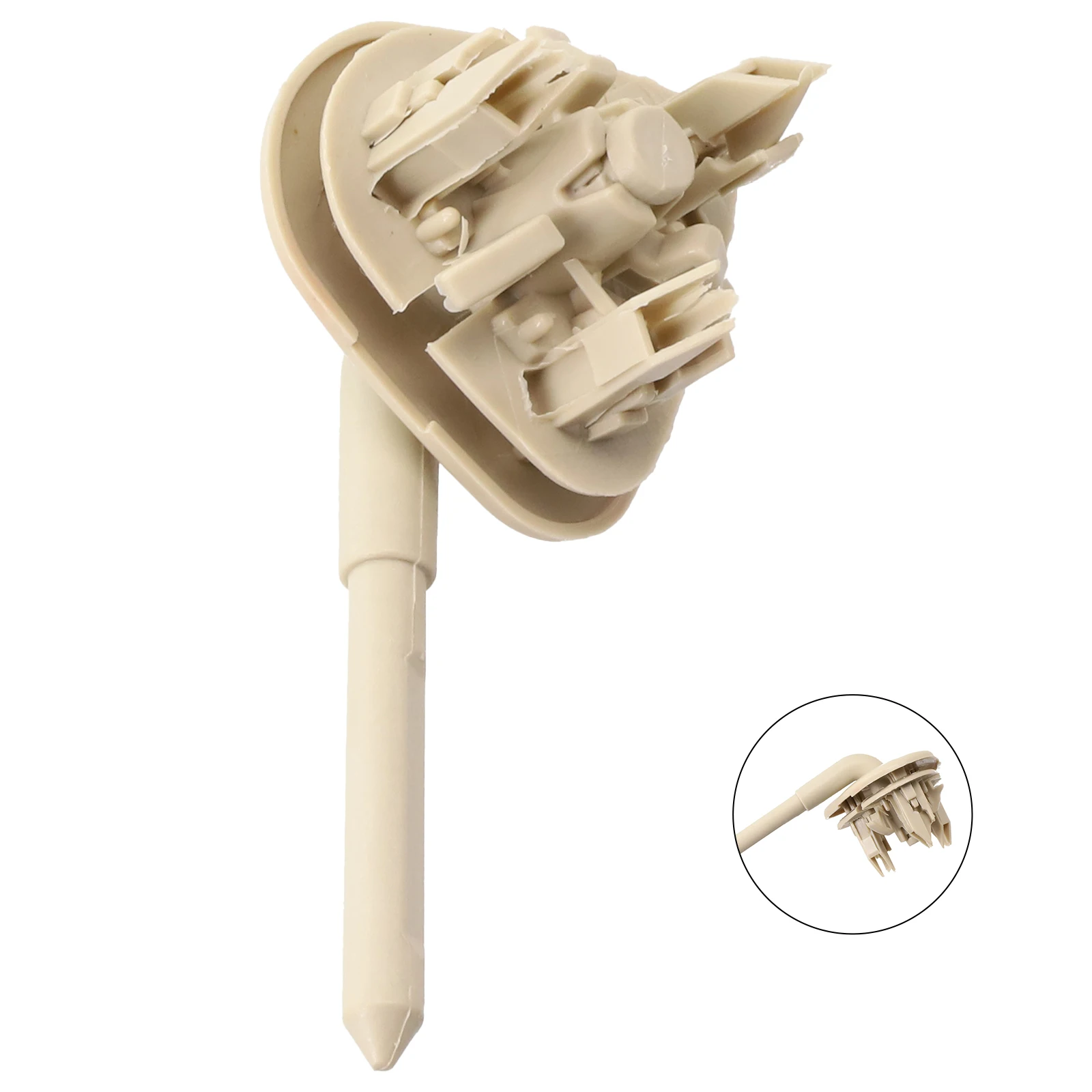 Fixed Clip Sun Visor Clips Beige Car Accessories Easy Installation Fastener Plastic Rotation Shaft For Corolla 2003-12