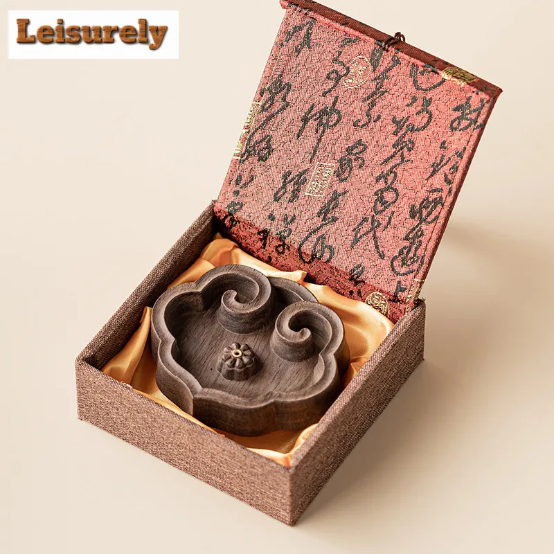 Sandalwood Ruyi Incense Holder Mist Smoking Steamers Incense Burners Consecrate Scented Aromatic Candles Censer Teaware Craft