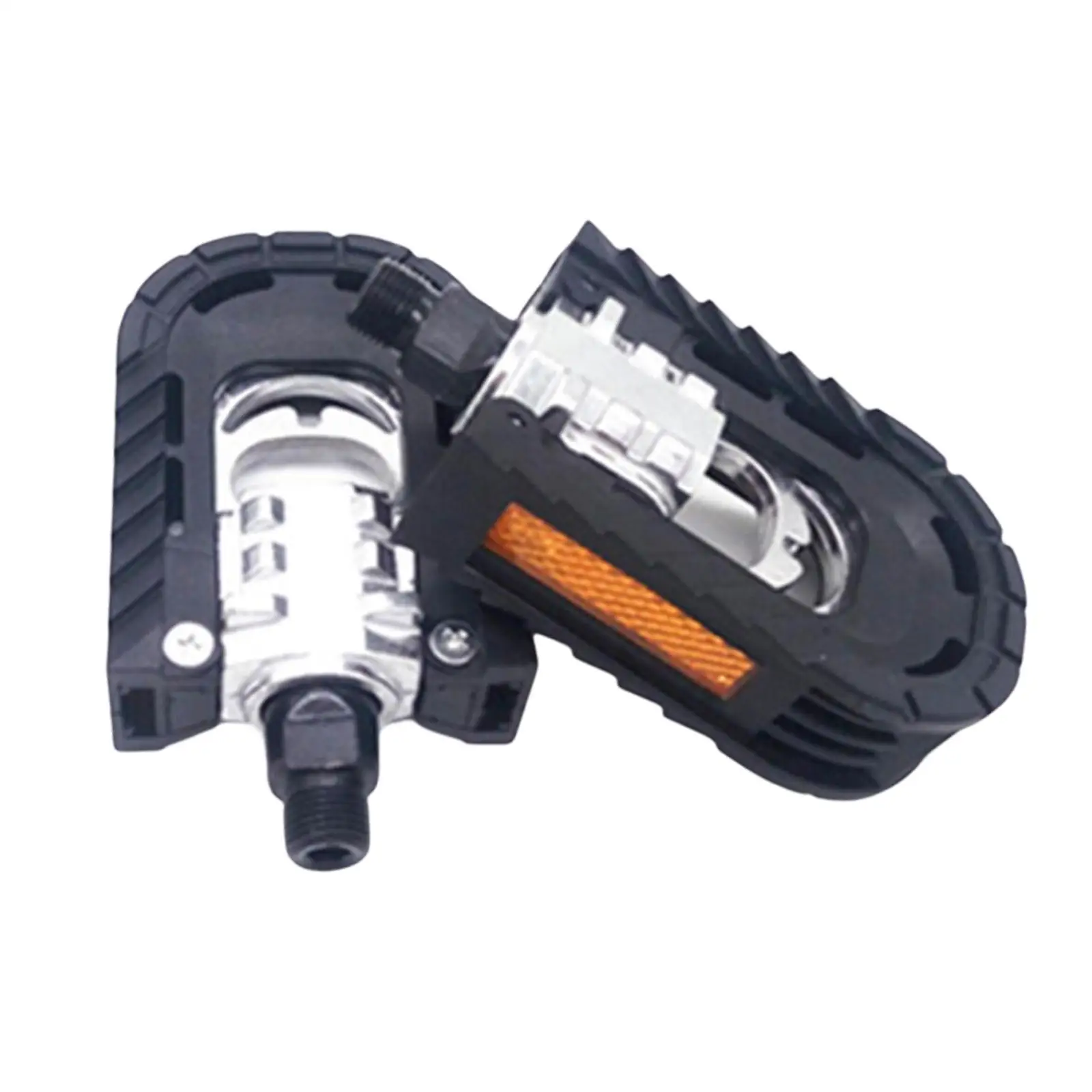FoldableBikePedalsMetalNonSlipDurablePortableFoldingPedalsfor