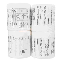 4 Rolls Funny Formula Toilet Paper Table Tissue Towels Home Supply Chemical Physics Pattern Printed Decorative Printing