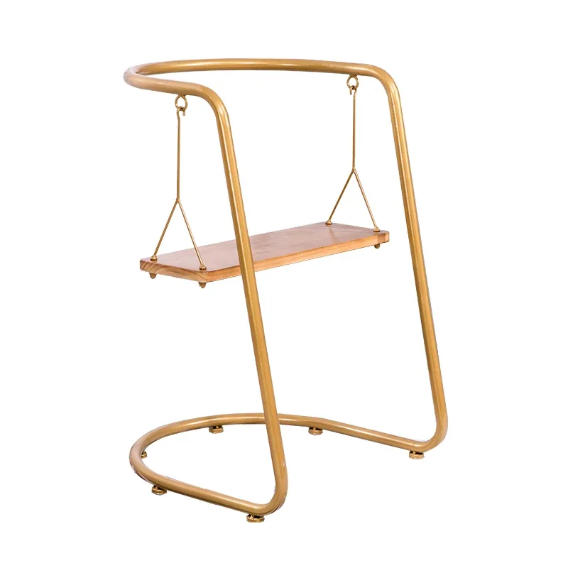 

Qf Iron Chair Art Personality Dining Chair Swing Milk Tea Shop Table and Chair