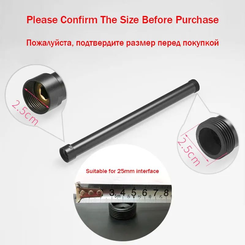 Shower Extender Bathtub Shower System Extension Bar Faucet Set Extension Tube Bathroom Accessories shower head extender shower pipe extension 30cm
