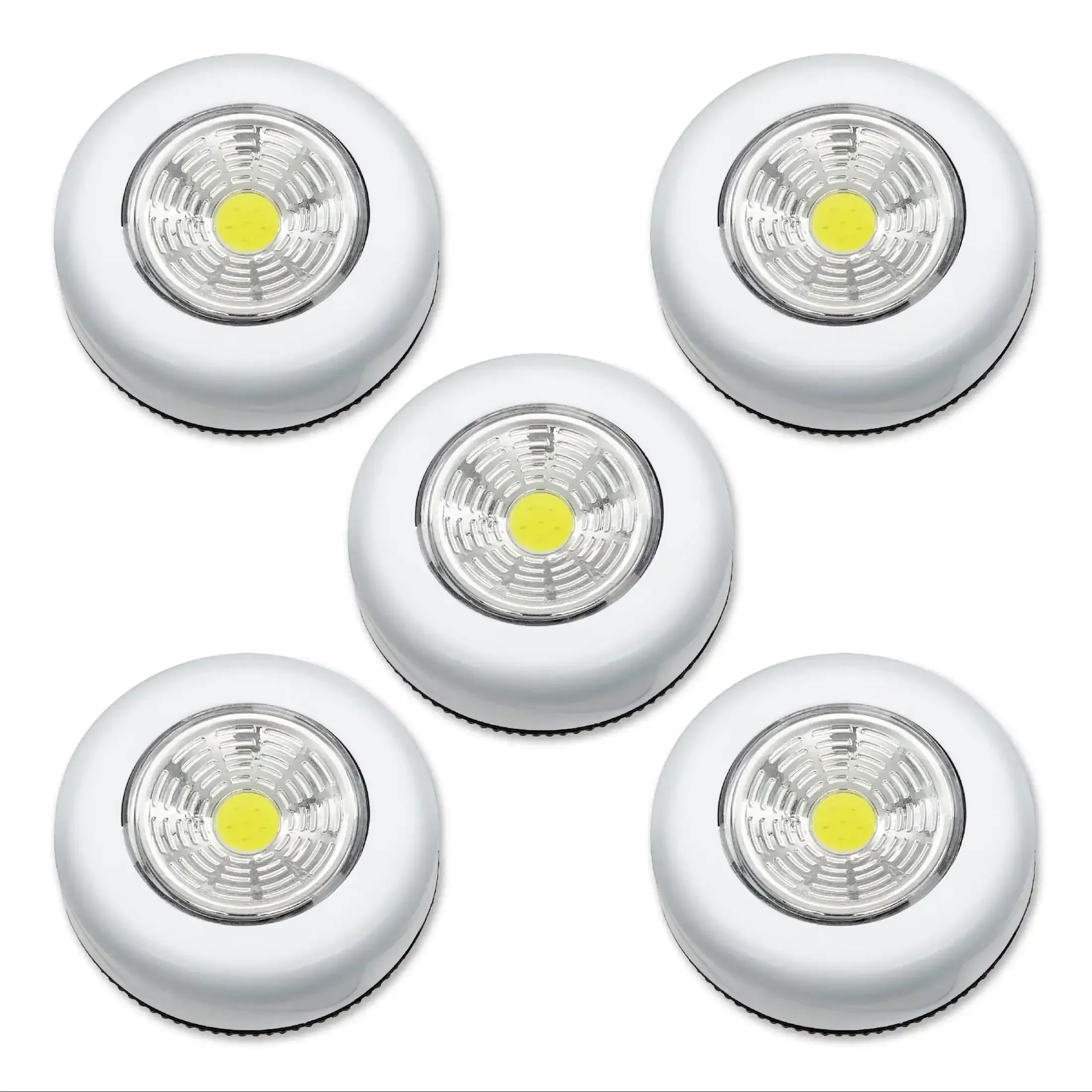 

100 Lumens Wireless LED Puck Lights - 5 Pack Energy Efficient