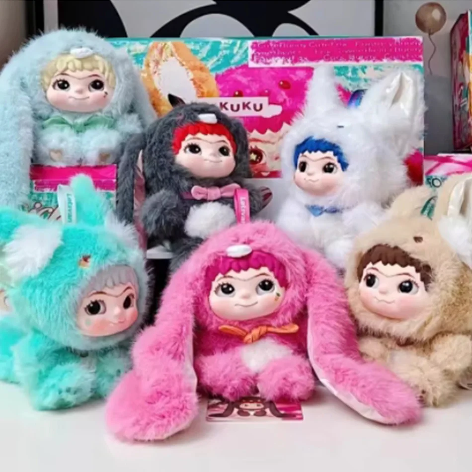 2025 newOfficial Fashion Game Blind Box, Plush Pendant Wakuku, Fox