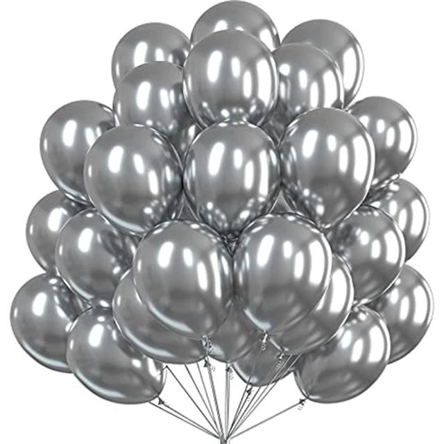 12 pouces couleur métal thème confettis rond Latex ballon or argent Latex Ballon anniversaire mariage fête d'anniversaire décors Globos 5