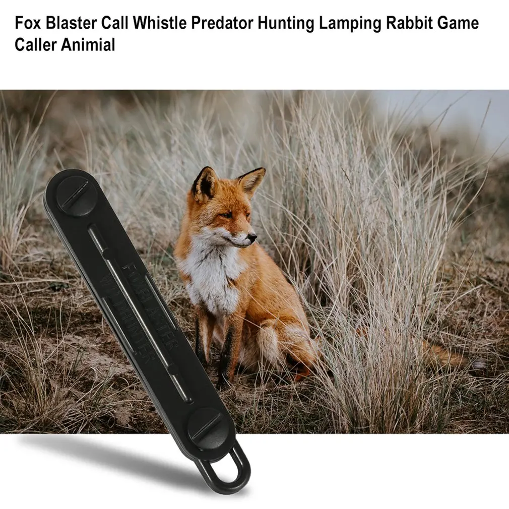 Black Outdoor Fox Down Fox Blaster Call Predator Hunting Lamping Calling Rabbit Game Caller Whistle Hunting Tools