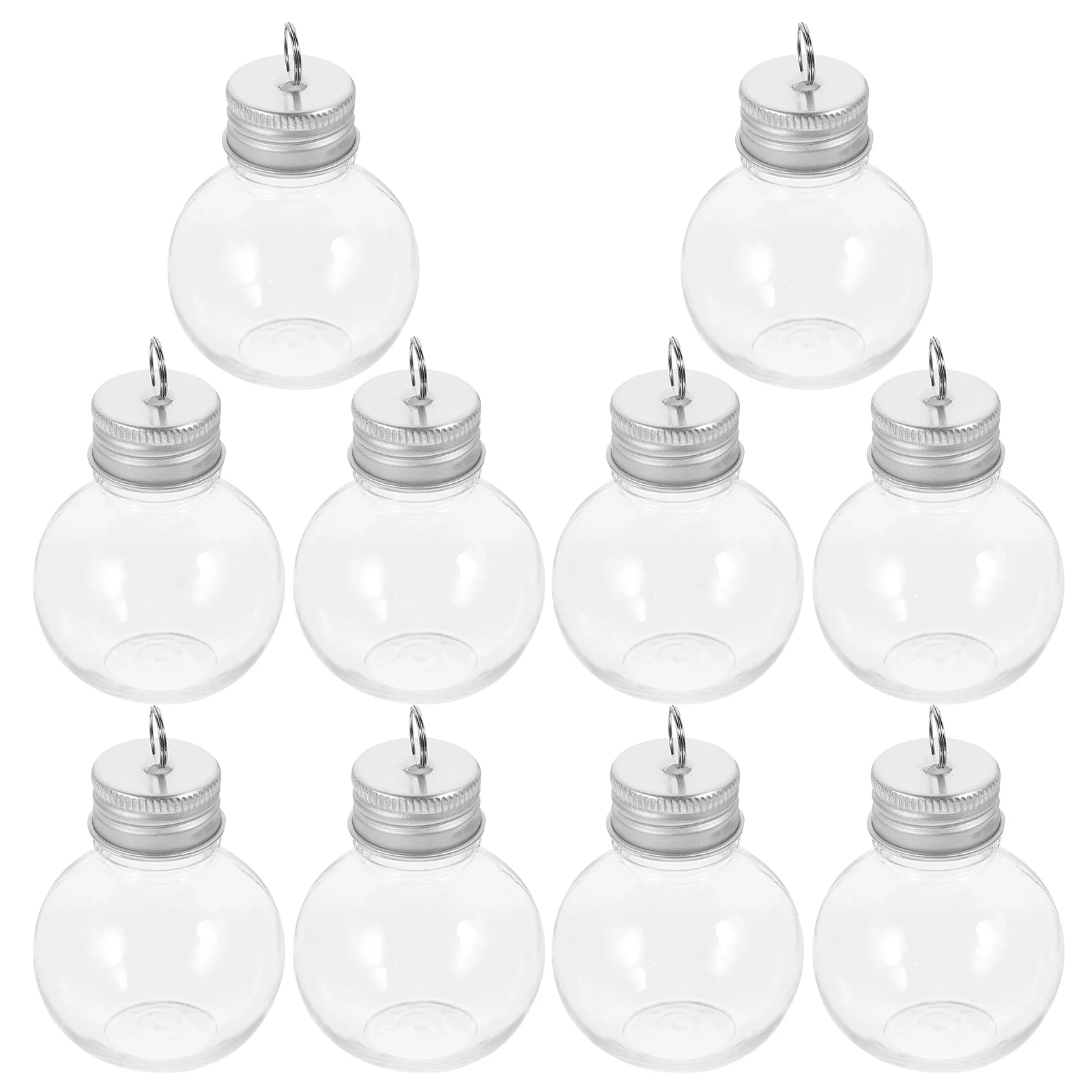 

50/250ml Portable Beverage Packing Bottles Transparent Lovely Bulb Shaped Bottle For Festival Xmas Daily Beverage Storage