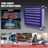 Metal Rolling Tool Box With 5 Layer Drawer Tool Box With Wheels Cart Mechanic Tool Storage Cabinet For Garage Workshop Warehouse 6