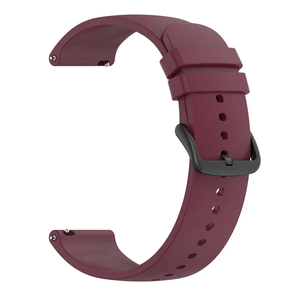 22mm Sport Silicone Smartwatch Band - Versatile Replacement Strap in Vibrant Colors