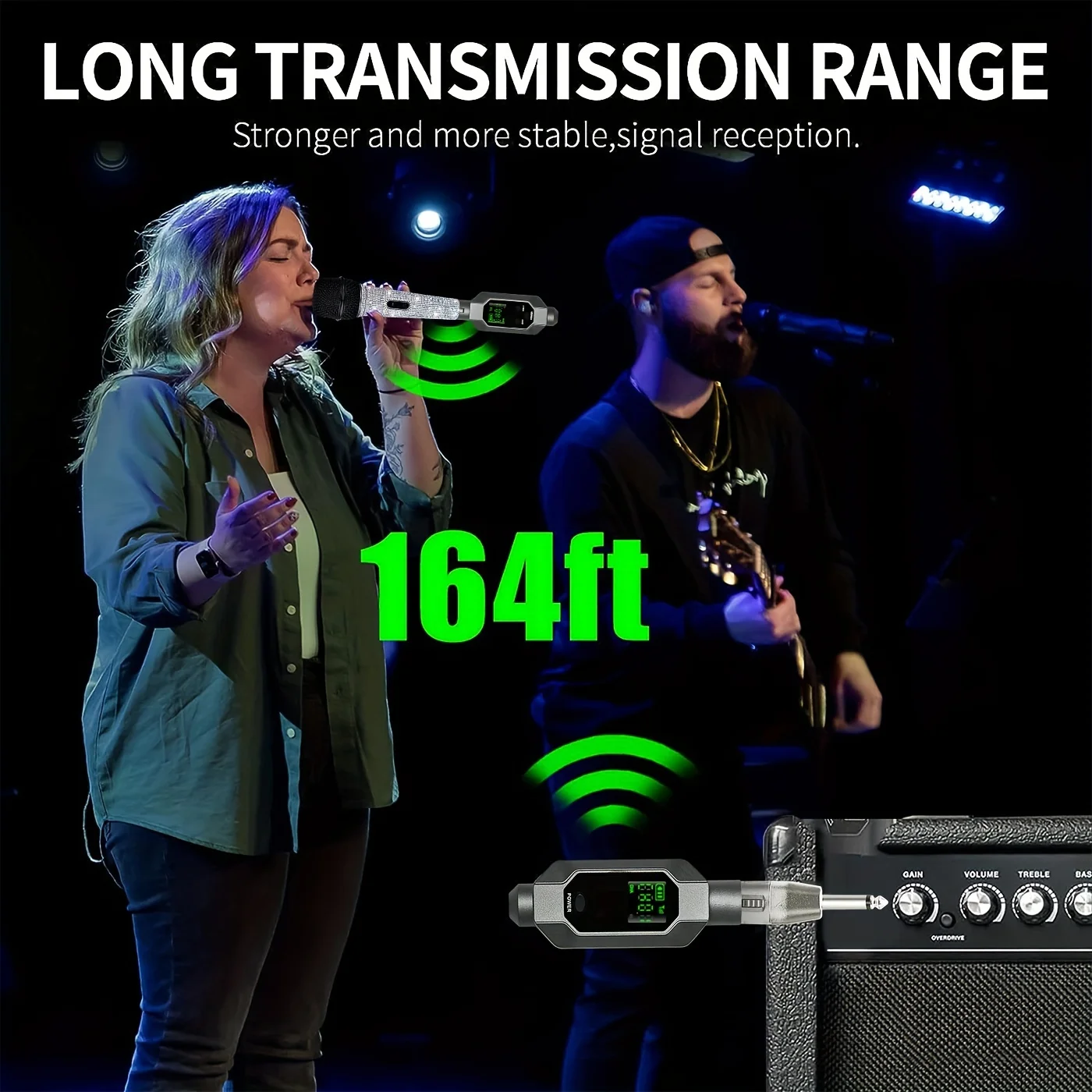 Wireless Microphone UHF Wireless Microphone Converter XLR Transmitter and Receiver Wireless System for Dynamic