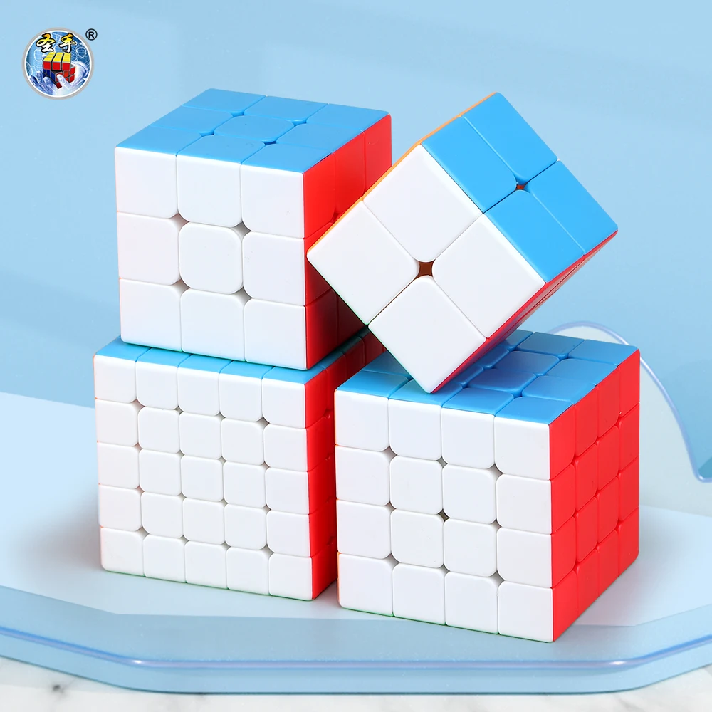 SENGSO Speed Cube 2x2 3x3 4x4 5x5 Legend Series Stickerless Magic Cube Profession Puzzle High Quality Kid's Fidget Toys