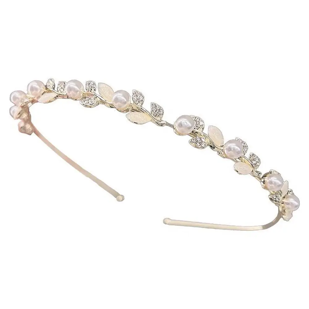 Einzigartige Kristall Kopf bedeckung Strass Stirnband Perlen Haarband Frauen Braut Hochzeit Haar Reifen Tiara Krone Stirnband Haarschmuck – Detail 4
