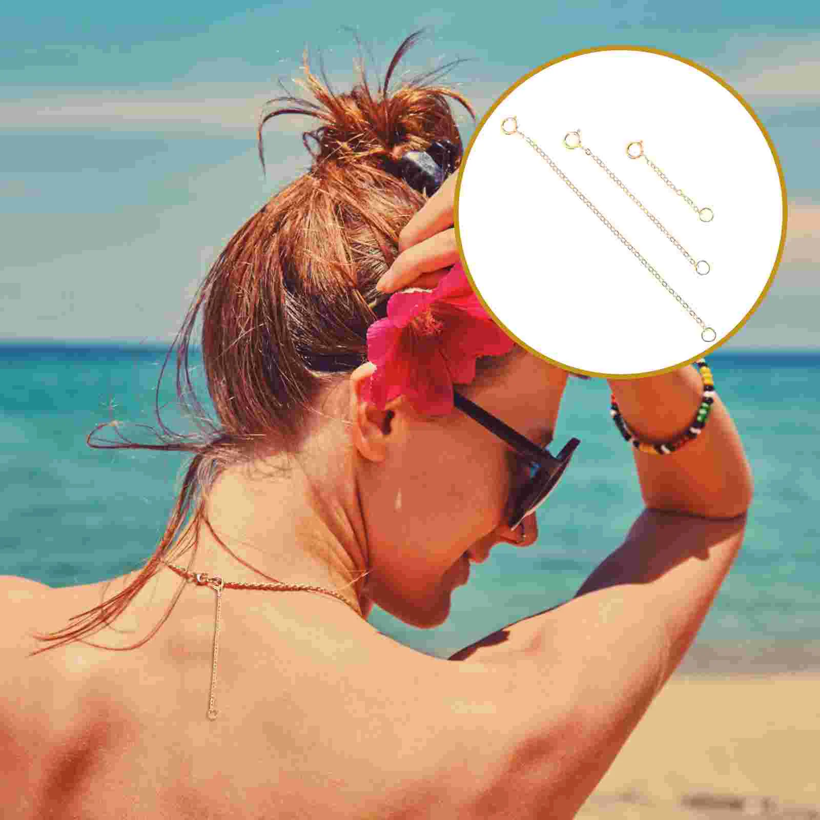 

3 шт., Φ чокер с застежкой-лобстером, регулируемая длина для изготовления ювелирных изделий своими руками (золотистый)