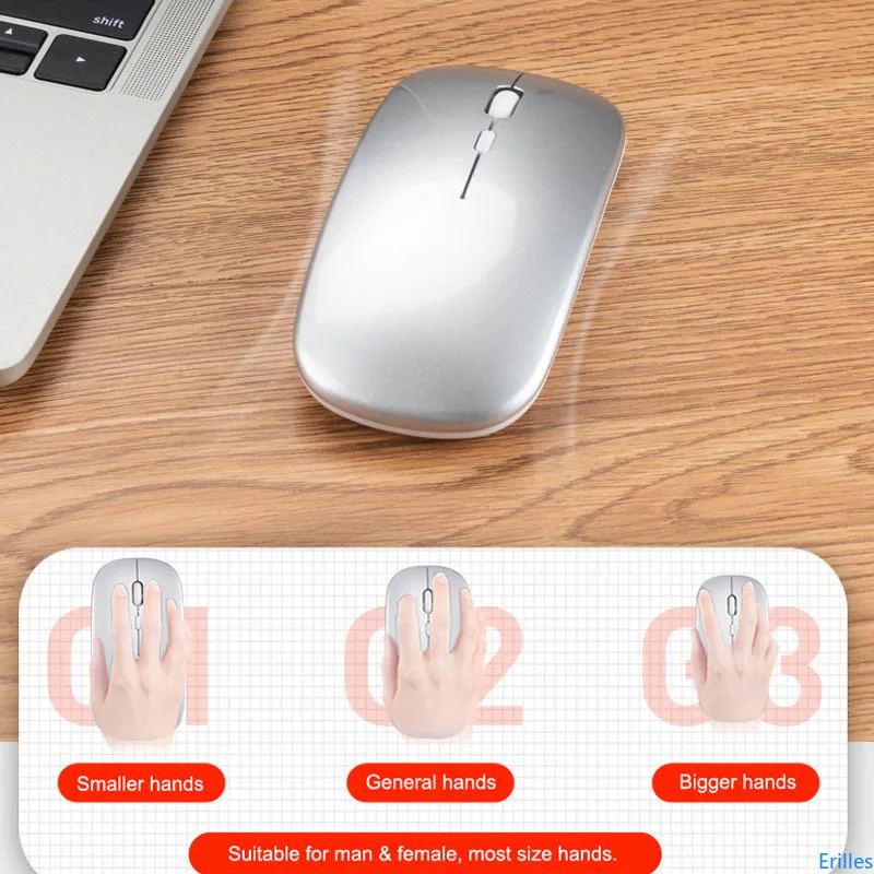 Dual Mode Bluetooth 5.0 Wireless Slim Mouse Gaming Pc Mini Laptop Usb Computer Accessories Desktop wireless mouse gaming mouse wireless gaming mouse wireless optical mouse