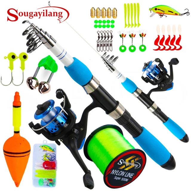 Sougayilang Fishig Rod Reel Comno 2.1m 4 Sections Spinning Rod and 1000-3000  Series 5.2:1 Gear Ratio Spinning Fishing Reel Pesca - AliExpress