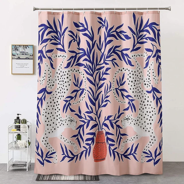 Alligator Shower Curtain Pink Navy Blue Navy Girl Alligator