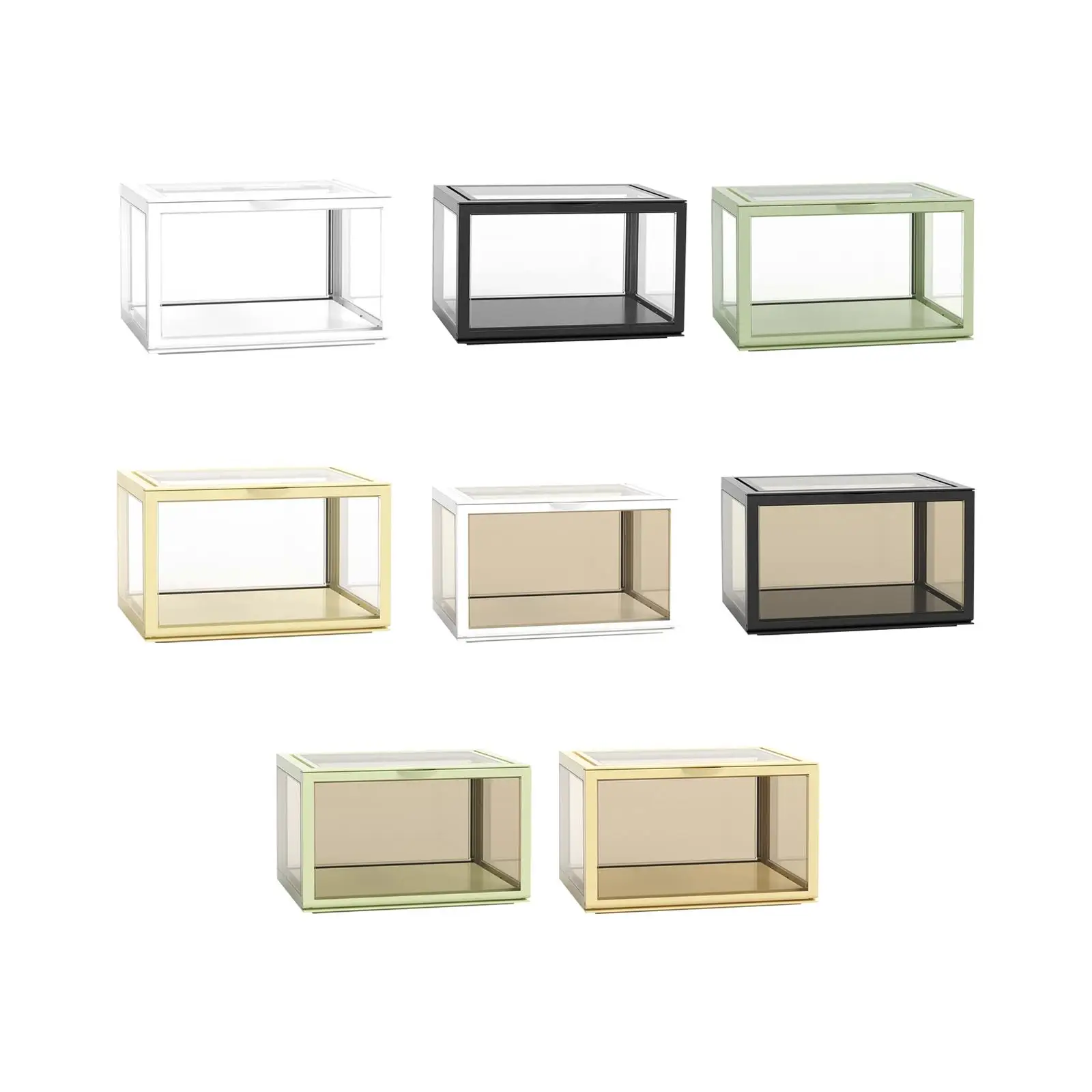 

Clear Acrylic Display Case Showcase Display Box Countertop Cube for Miniature Figurines Toys Souvenirs Action Figures Cosmetics