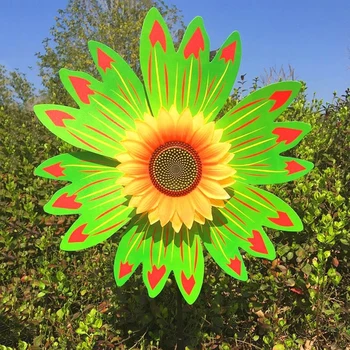 Rotating Sunflower Wind Spinner 3