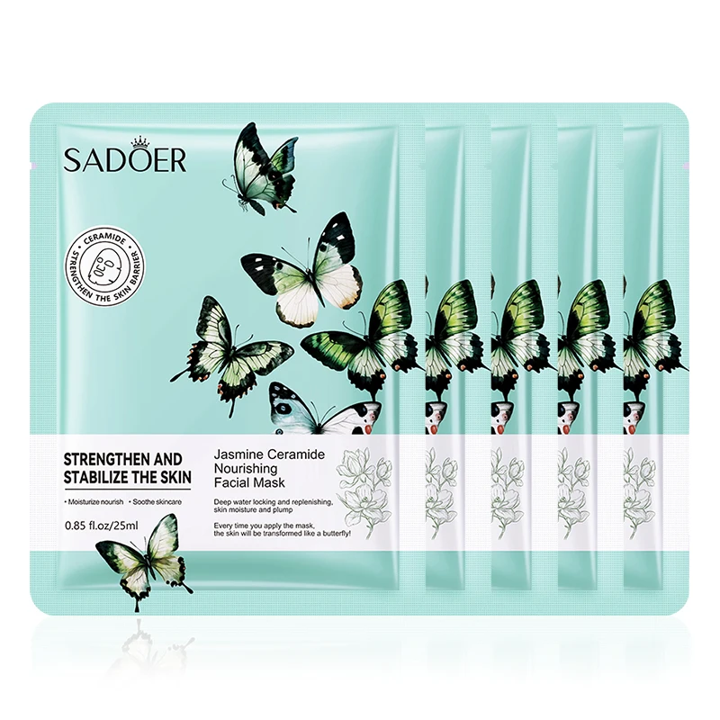 מסיכת פנים SADOER Jasmine ללחות, להרגעה, לשליטה בשומניות ולהפחתת קמטים בעור הפנים