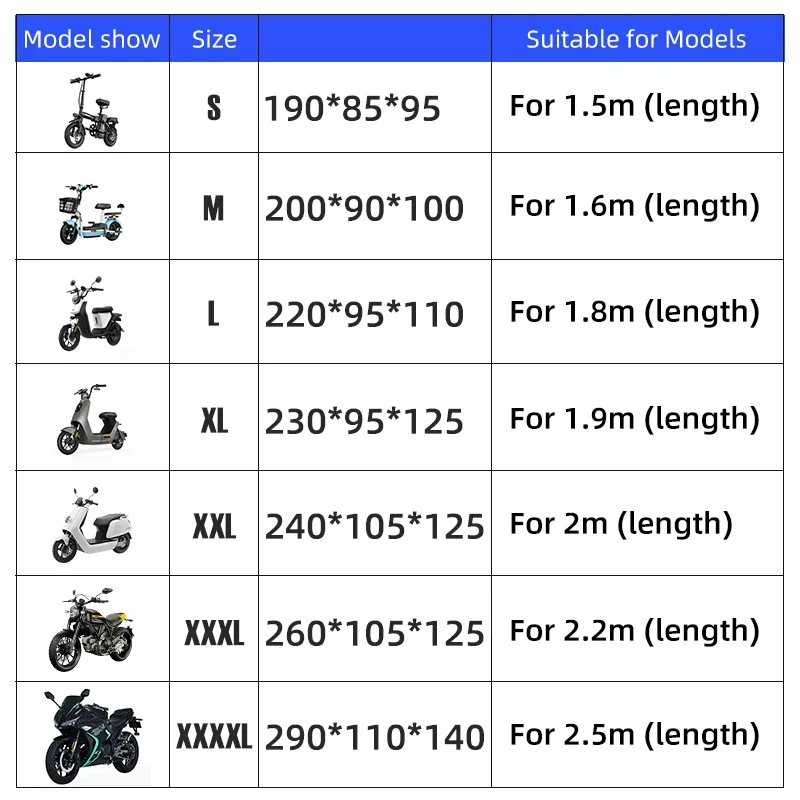 All-Season Waterproof Dustproof UV Protective Motorcycle Cover for Outdoor and Indoor Use
