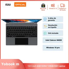 KUU Yobook M 13.5 Inch Intel Celeron N4020 3K IPS Screen 6GB RAM 128GB SSD Laptop Windows 10 Notebook Bluetooth WiFi for Student