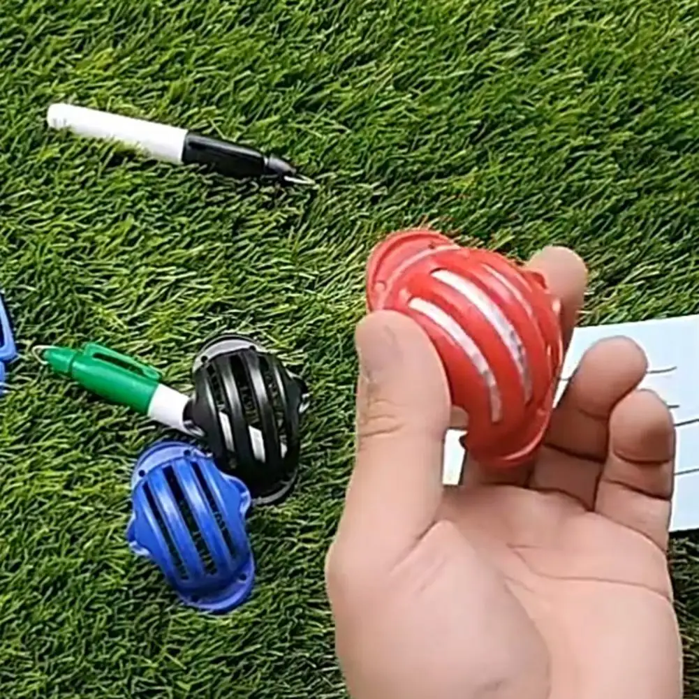 

2Pcs Golf Ball Liner Golf Alignment Marker Tool Slotted Design Manual Plastic Portable Golf Ball Marker Golf Mark Clip 골프용품