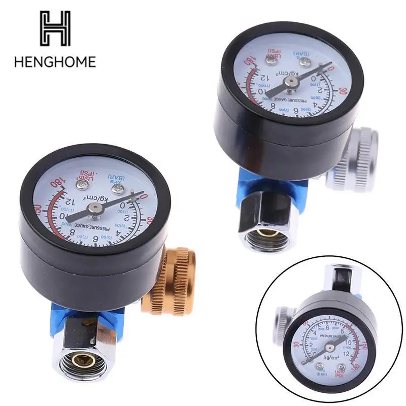 

1/4NPT HVLP Spary Gun Regulator Air Pressure Gauge Regulator For Spray Gun New Arrival