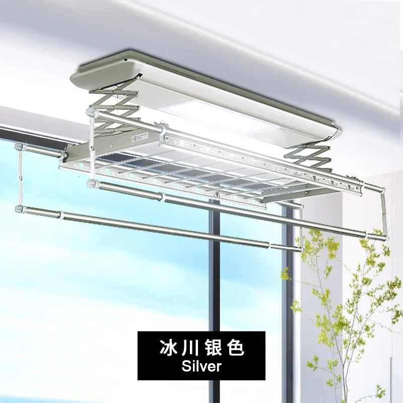 

Intelligent Automatic Remote Control Support Space Saving Cloth Hanger Ceiling Mounted Aluminum Clothes Drying Rack