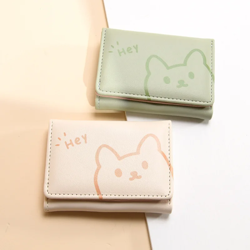 Cat Wallets for Women Fashion Cute Cartoons Luxury Women's Small Wallet Leather Short Card Hold Package Female Wallet Coin Purse leather wallet coin purse credit card holder women wallet card wallet coin purse wallet women purse women coin purse faux leather wallet