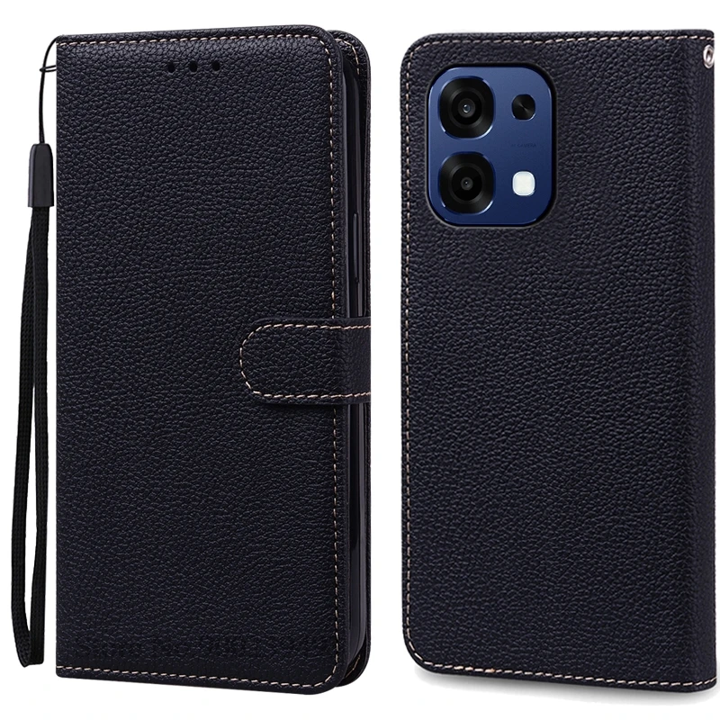 Leather Flip Wallet Phone Case with Book Cover Design
