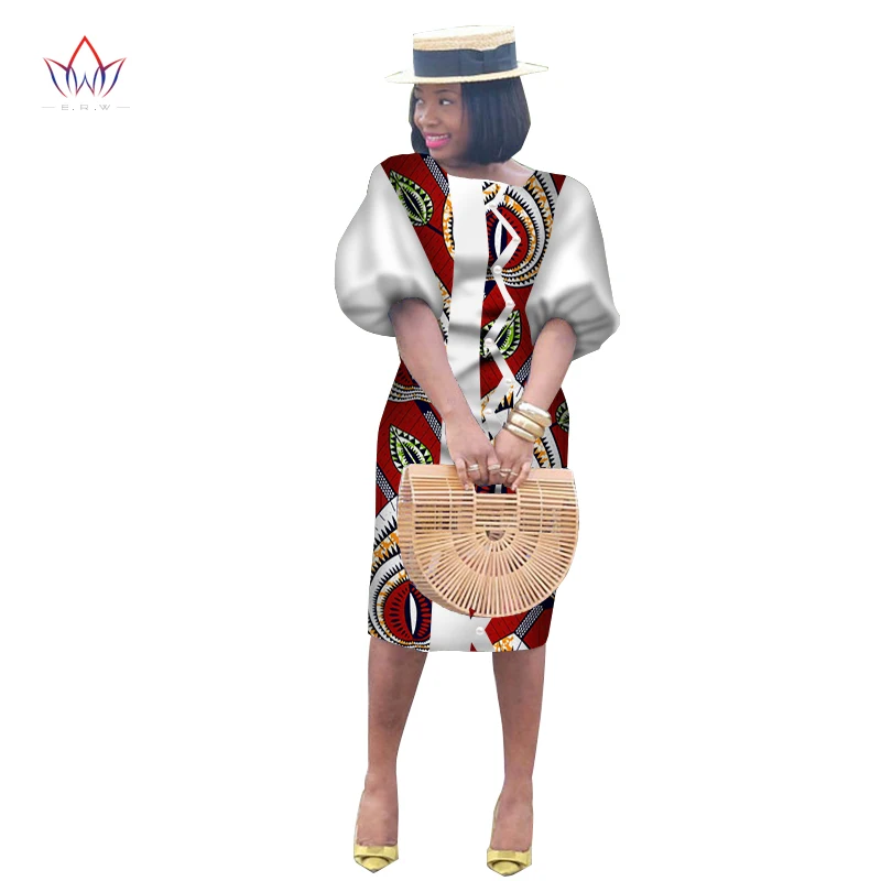 african attire for women Africa Dress For Women African Cotton Wax Print Dresses Dashiki Plus Size Africa Style Clothing for Women Office Dress WY2353 african wear for women