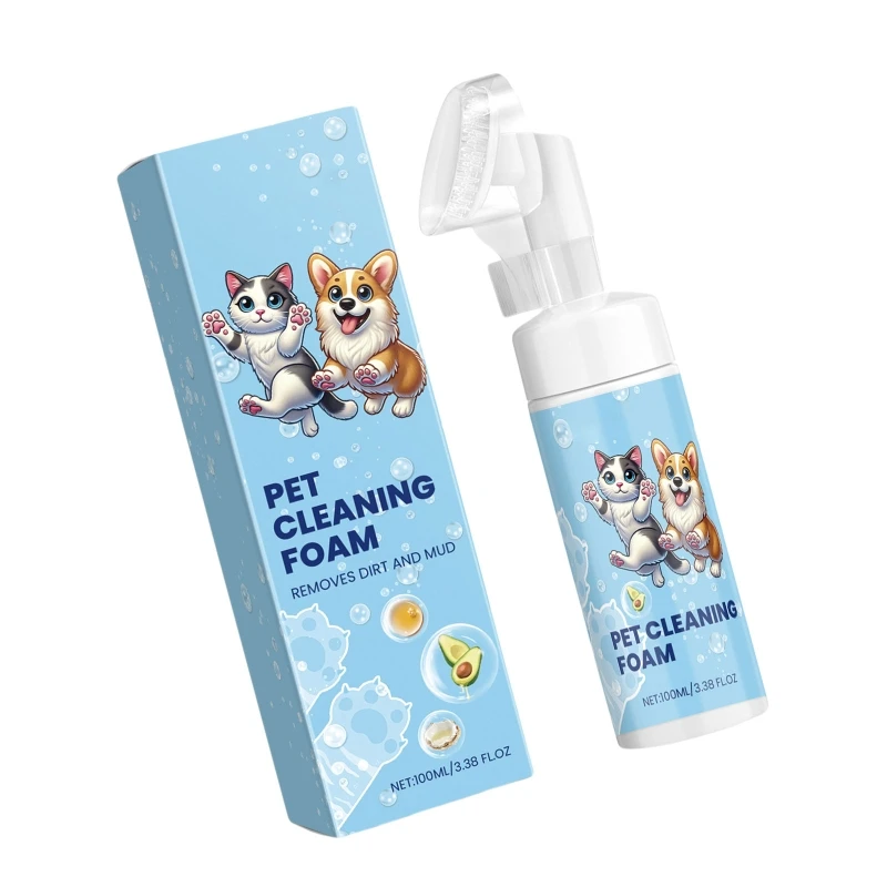 Natural Extracts Pet Paws Foam Cleanser Soothing Foam Foot Wash Cleaner for Dog