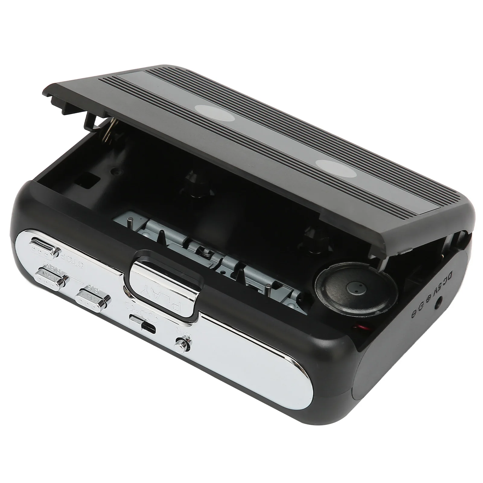 Bluetooth Cassette Player with 3.5mm Interface FM Radio Auto Reverse Function Stereo Cassette Player with Earphone
