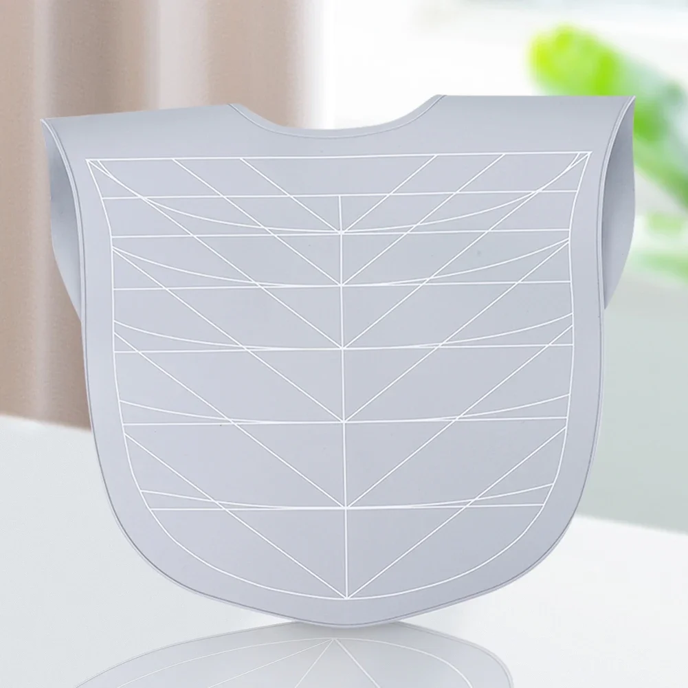 가이드 라인이있는 실리콘 머리 염색 칼라 고무 목 랩 목 보호대 살롱 홈용 가중 살롱 미용 헤어 커팅 패드