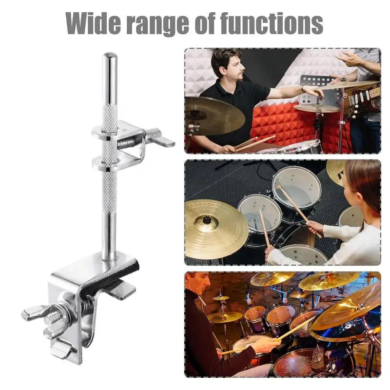 Adjustable Drum Cowbell Mount Drum Cowbell Holder Clamp Strong Structure Instrument Accessories For Guitar Cases Keyboards