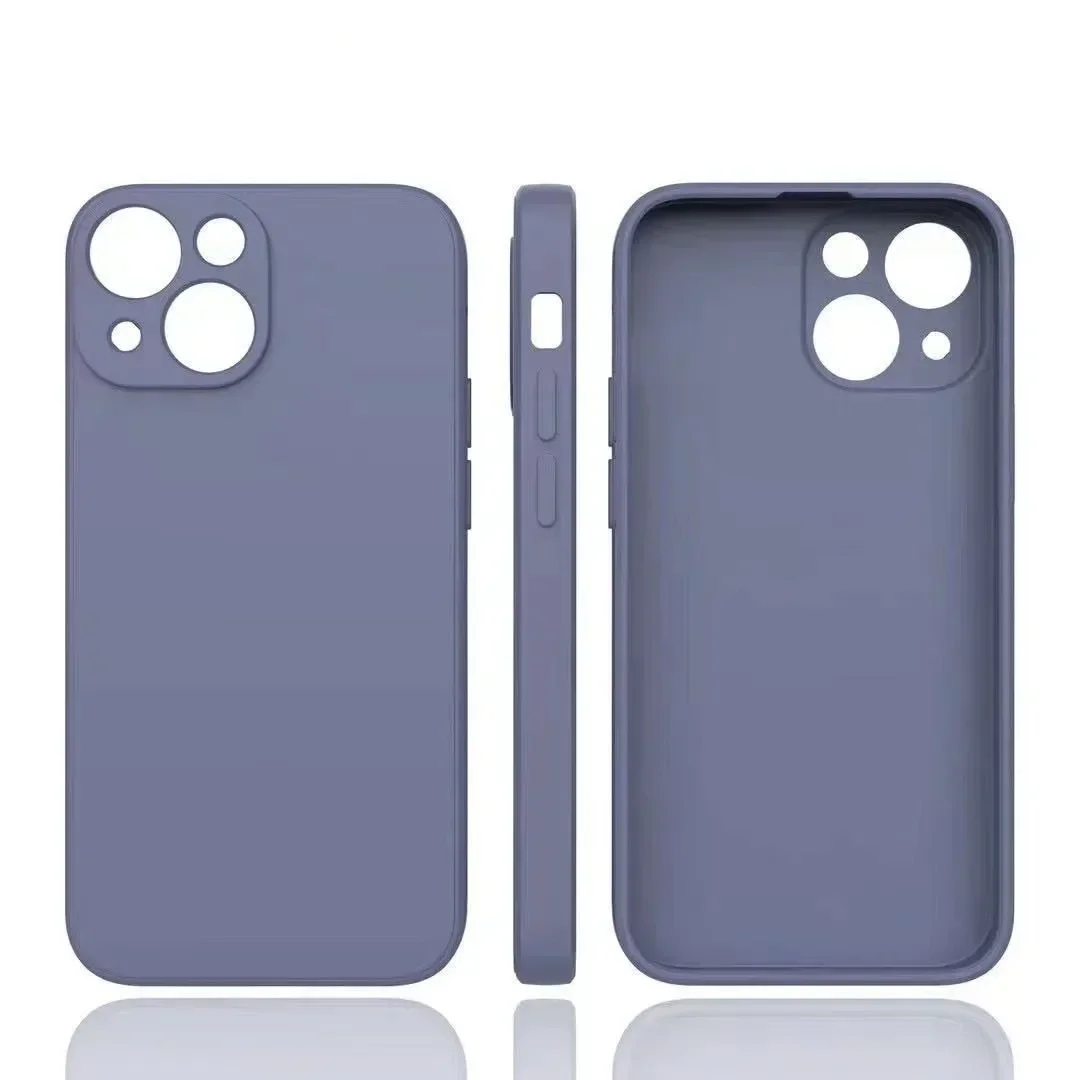 Phone Case for Iphone 14 Plus 13 12 Mini 11 Pro Max Xs X Xr 7 8 Candy Color Original Liquid Silicone Soft Protector Back Cover 5