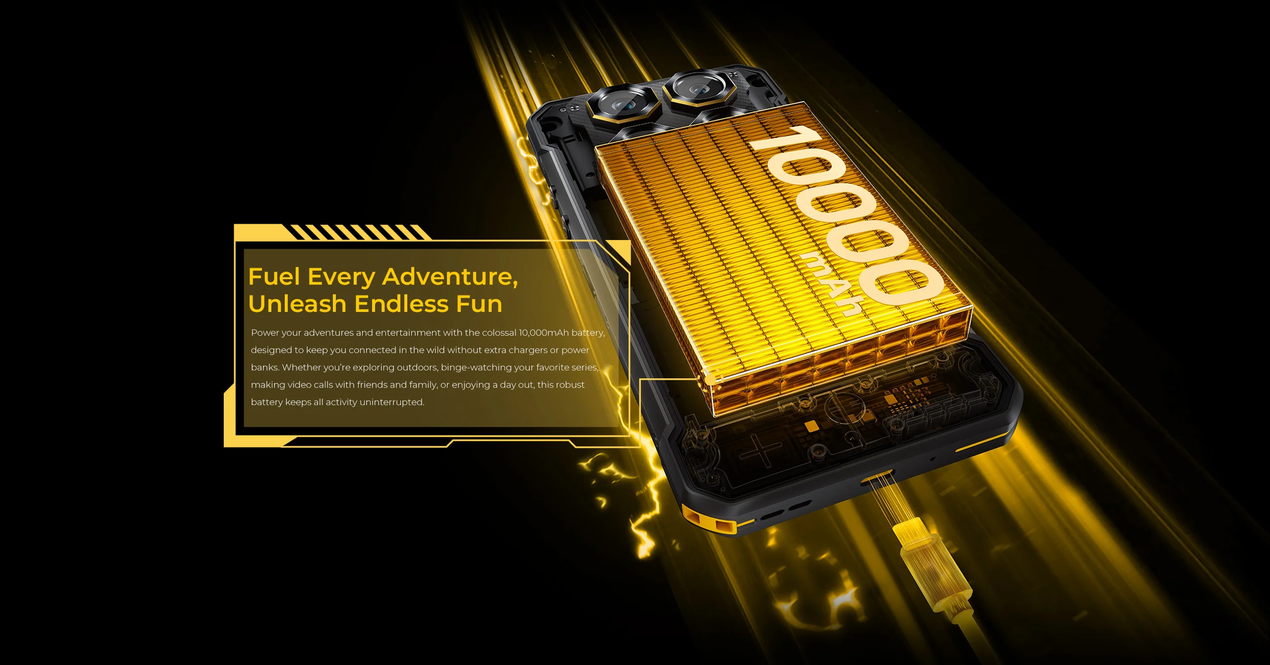 OUKITEL WP60 5G Rugged Phone 10000mAh Battery 7.2“ 120Hz 256GB/512GB ROM Mobile Phone 108MP MTK 7025 Smartphone Android 15 NFC