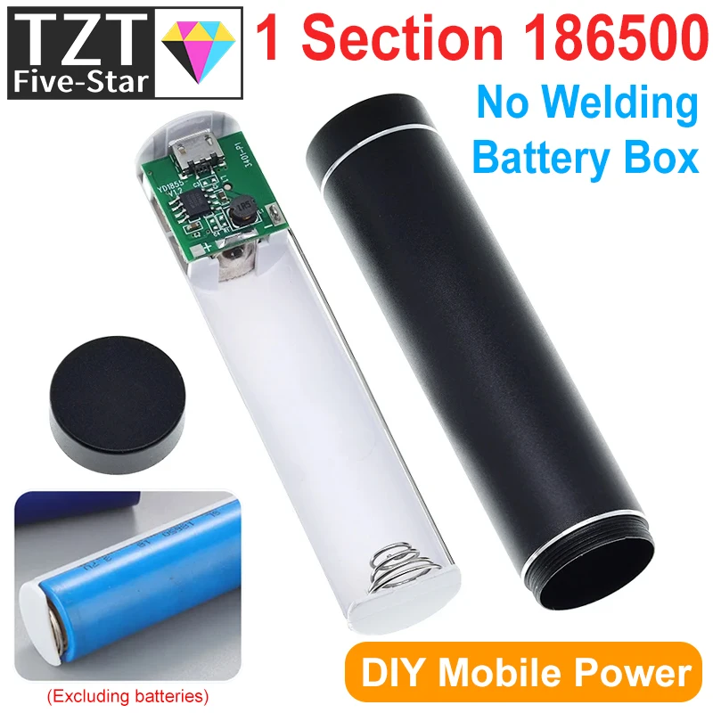 1/3 pièces batterie externe en métal Kit de bricolage mallette de rangement boîte combinaison de soudage gratuite 1X 18650 batterie 5V 1A USB chargeur externe téléphone intelligent