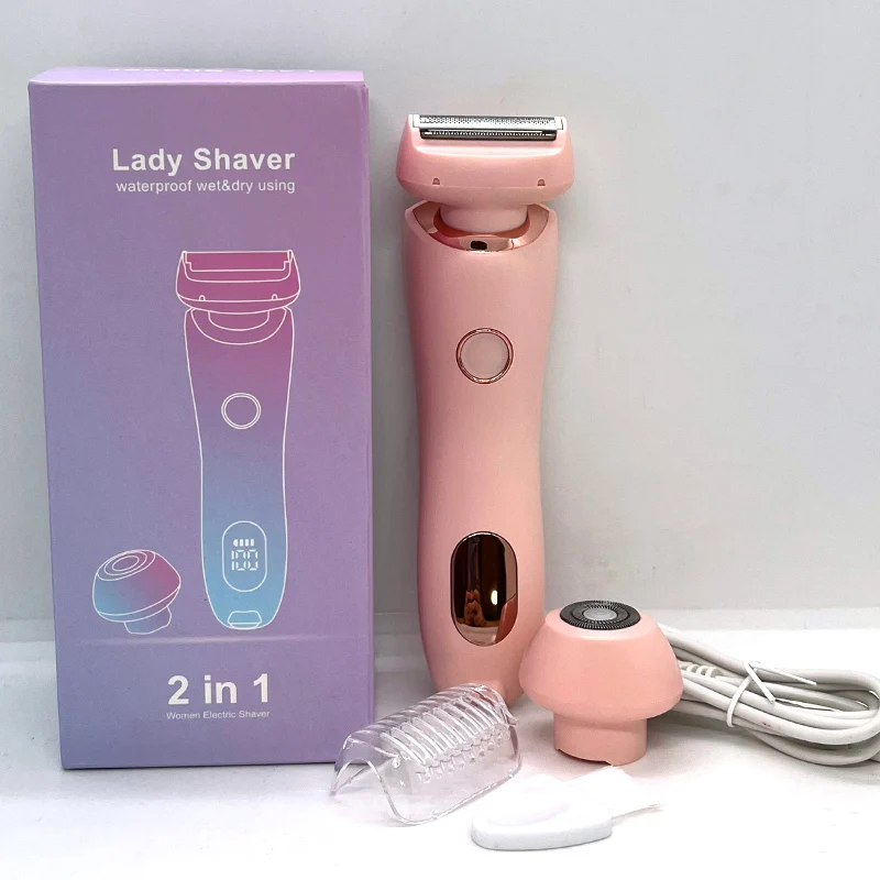 5-in-1 Electric Razor for Women in Rose Pink