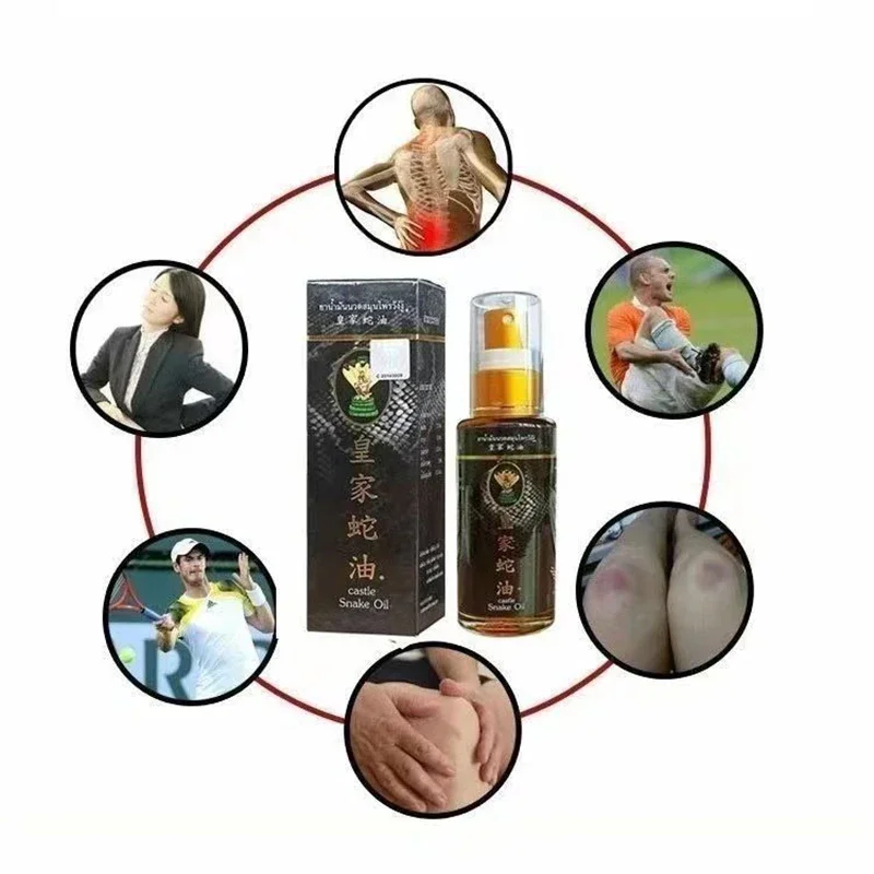Thailand Castle Snake Oil Spray Pain Relief Arthritis Muscle Joint Massage Knee Back Pain Treatment Medical Care 50ml
