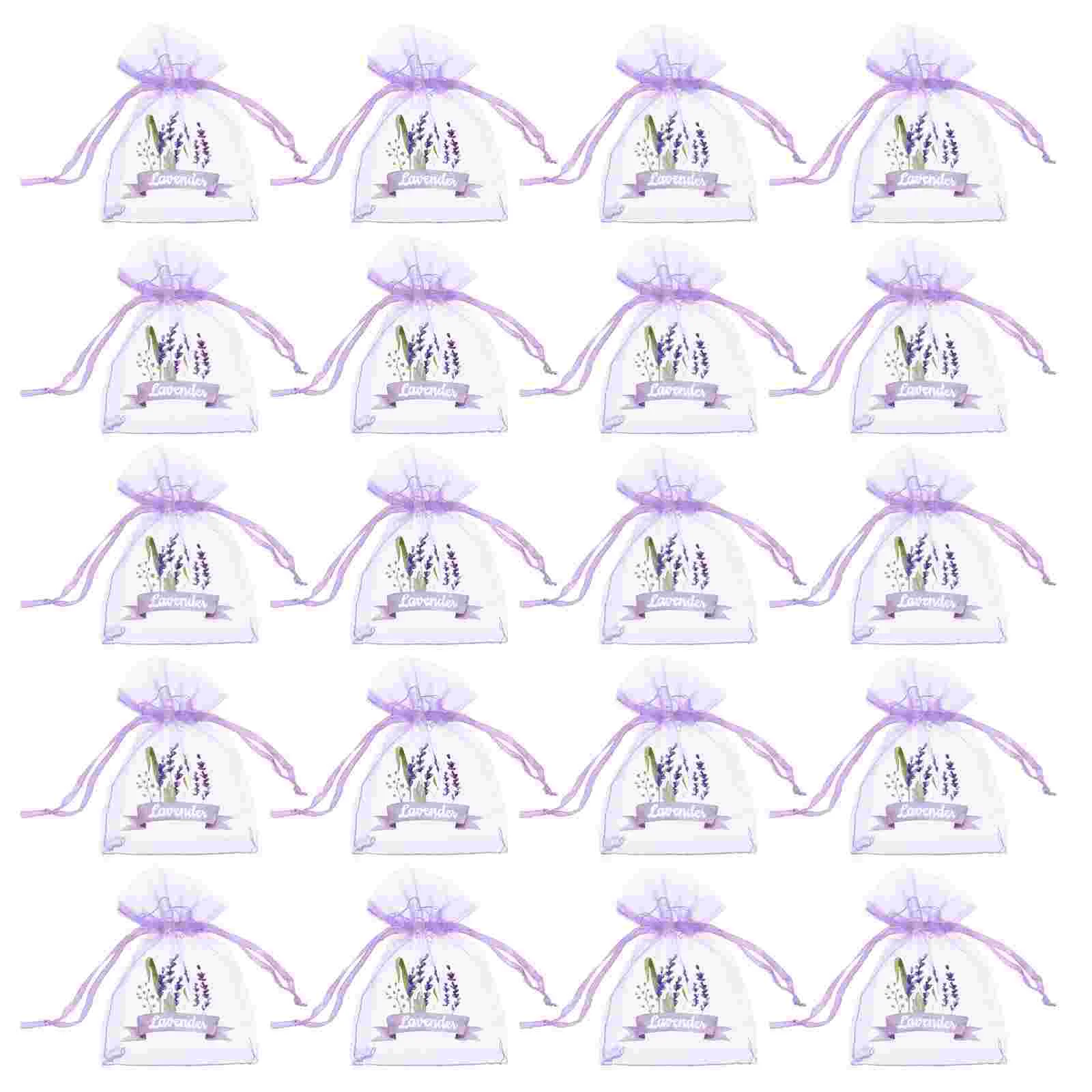 20 Pcs Pouch Lavender Bag Baby Gifts Sachets for Drawers and Closets Gauze Bags