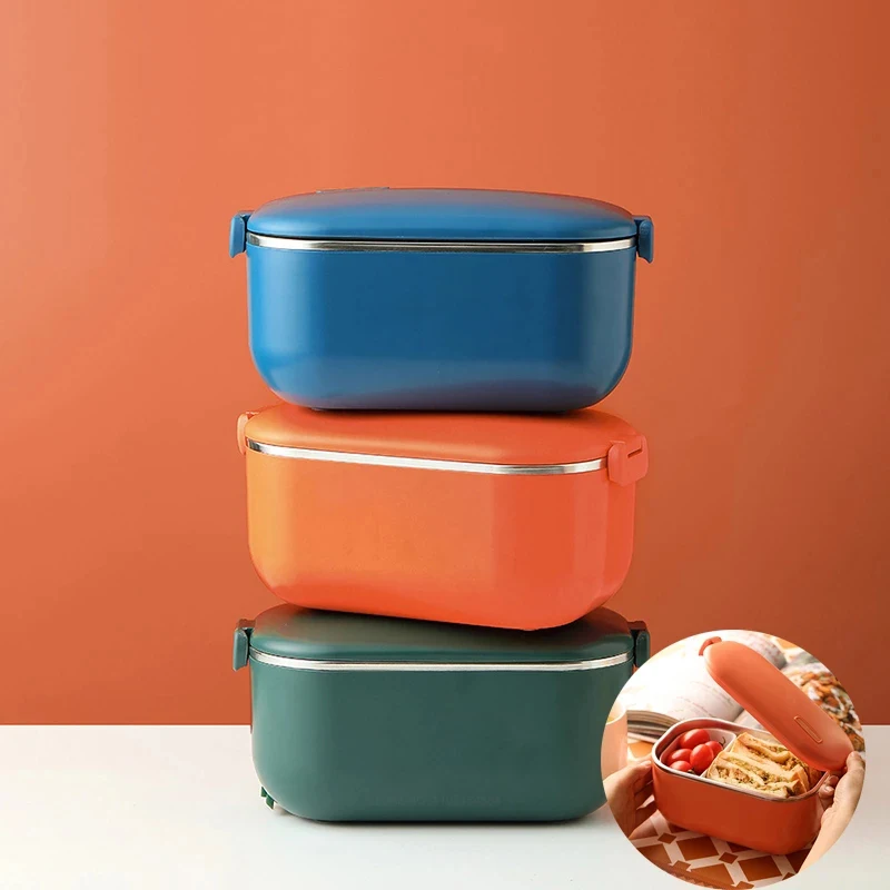 

VS Xiaomi Electric Heating Lunch Box Stainless Steel No Water Injection Heated Bento Box Food Warmer Storage Container Student