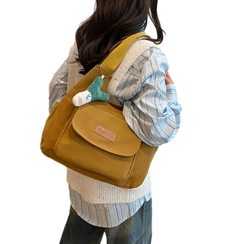 Fashion Tote Bag Armpit Bag Large Capacity Canvas Shoulder Bag for Girl Women