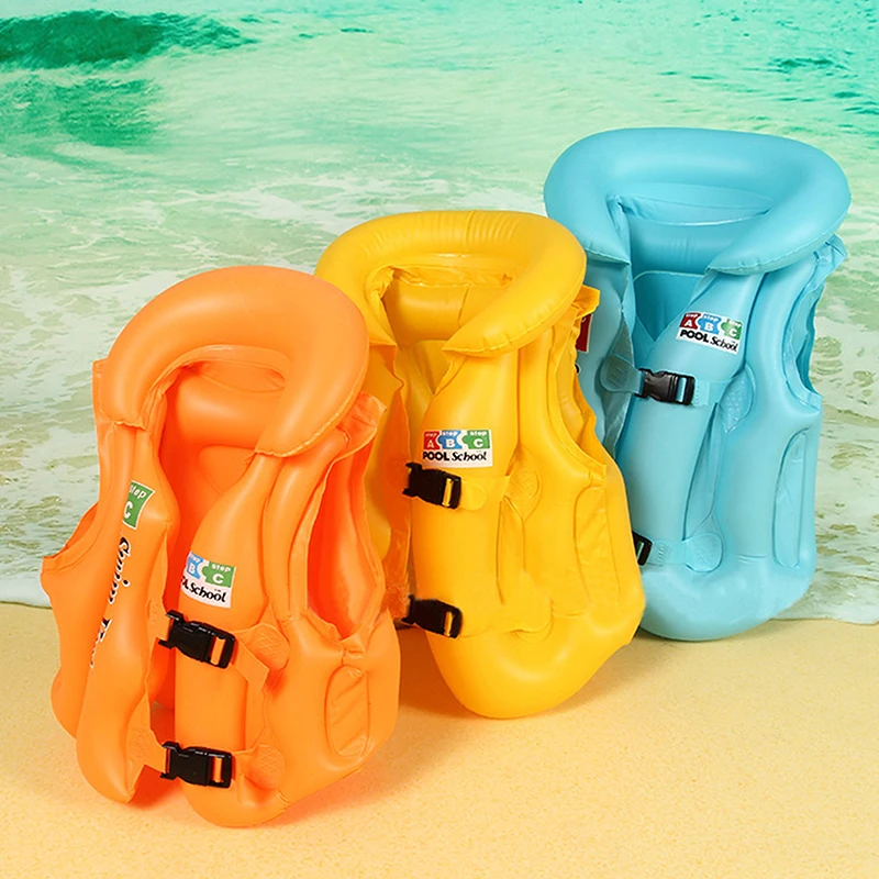 Children Swimming Rings PVC Inflatable Float Seat Swim Aid Safety Float Swim Life Jacket Safety Water Toy Life Jacket Lift Vest life jacket