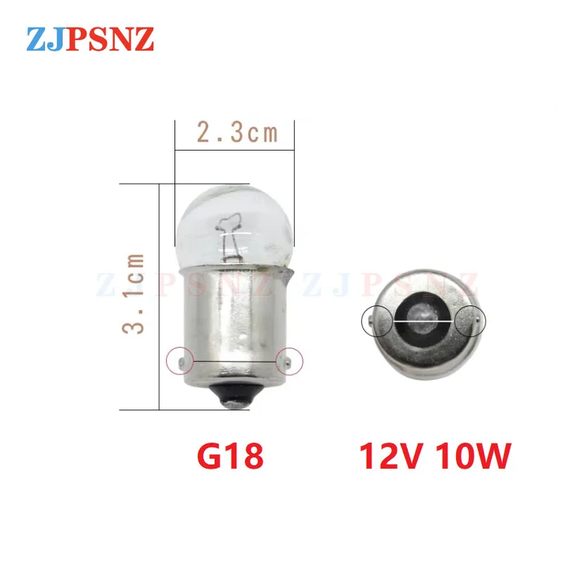 T10 T15 T20 G18 12V 24V 60V 70V 3W 5W 10W 21W Inserted Bubble Lamp Holder Lights  Bulb Halogen Warm warning Turning Light - AliExpress