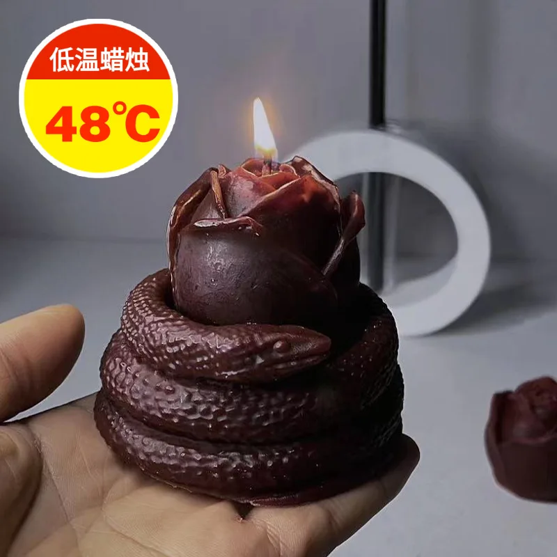 Shuyan Wensoft Township48℃Low Temperature Sexy Candle Snake Rose Anti-ScaldSMWax Drip Adult Flirting Products