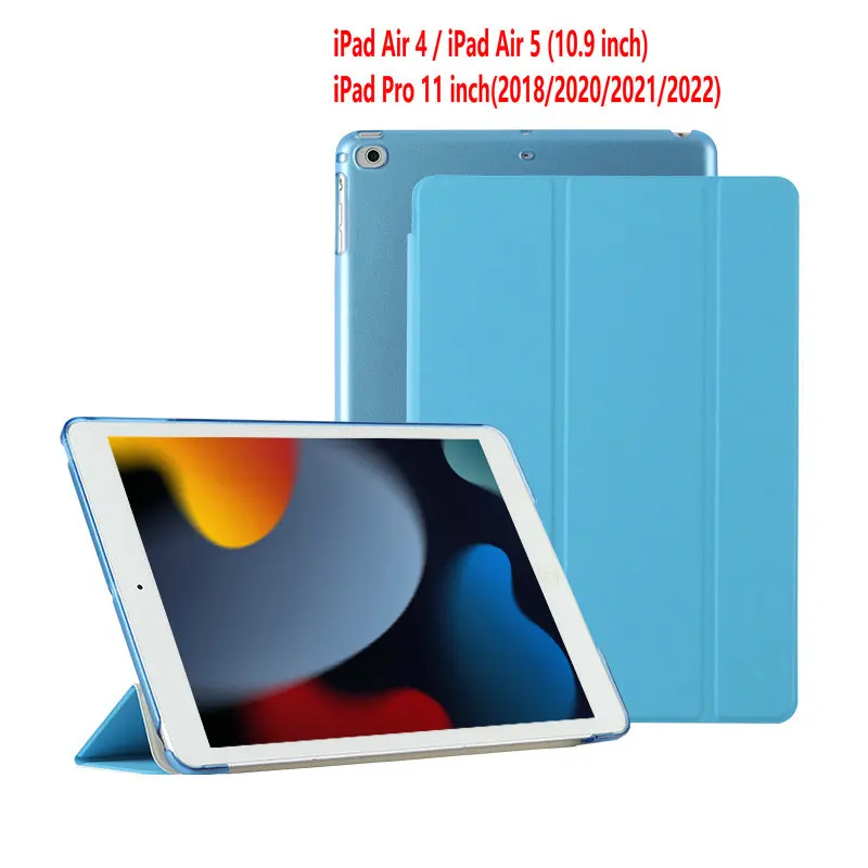 Smart Case Per Ipad Air 4/Air 5 10.9 Pollici Wake Up & Sleep Cover Per Ipad Pro 11 Pollici (2018/2020/2021/2022) A2316 A2324 A2325