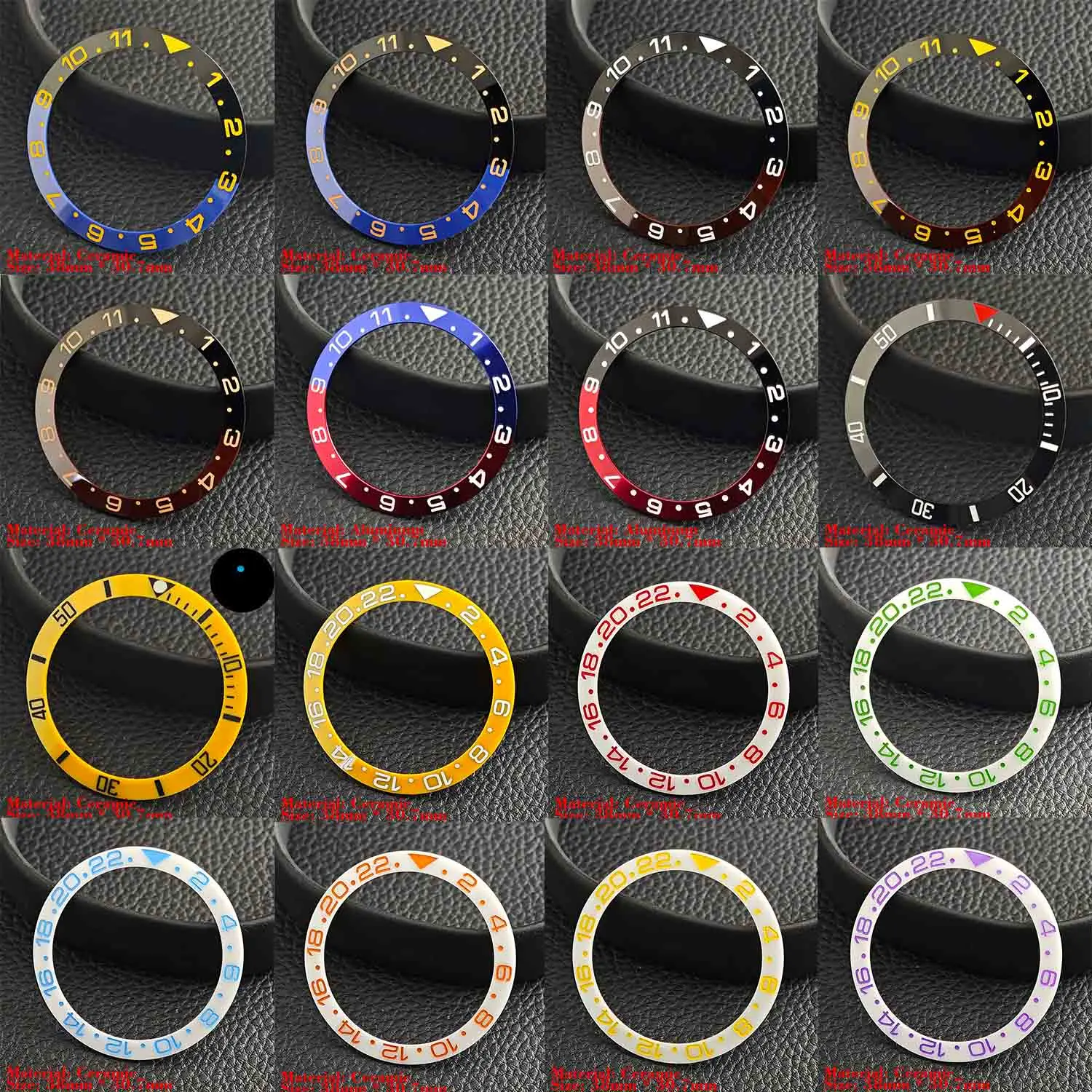 Ceramic Luminous Bezel Insert for Men's Watch - Premium Replacement Accessory