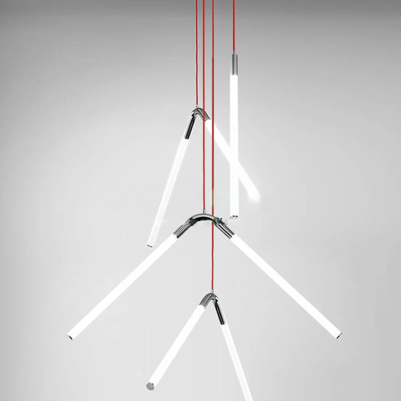 

Люстра для лестницы, простой современный роскошный креативный двухуровневый светильник в скандинавском стиле для гостиной